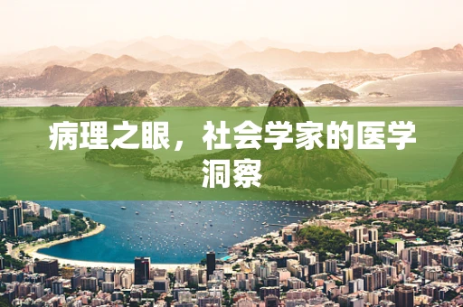 病理之眼，社会学家的医学洞察