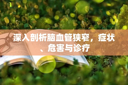 深入剖析脑血管狭窄，症状、危害与诊疗