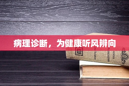 病理诊断，为健康听风辨向