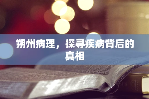 朔州病理，探寻疾病背后的真相