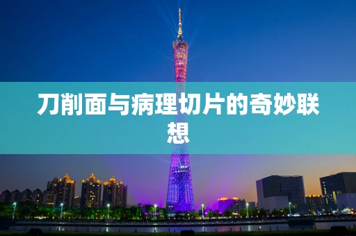 刀削面与病理切片的奇妙联想