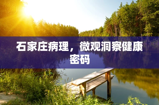 石家庄病理，微观洞察健康密码