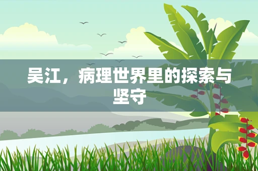 吴江，病理世界里的探索与坚守