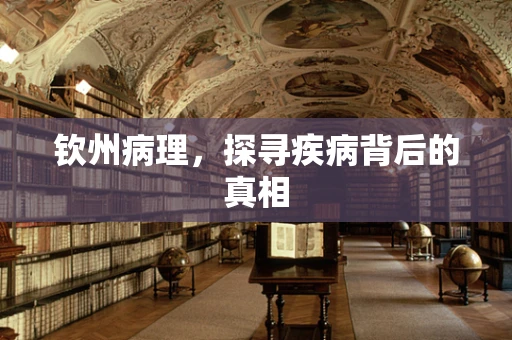 钦州病理，探寻疾病背后的真相