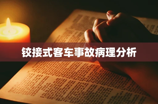 铰接式客车事故病理分析