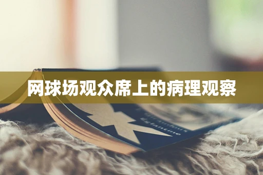 网球场观众席上的病理观察
