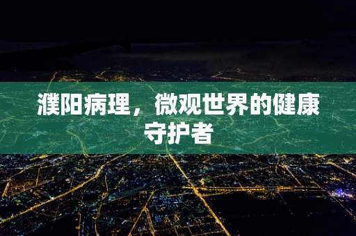 濮阳病理，微观世界的健康守护者