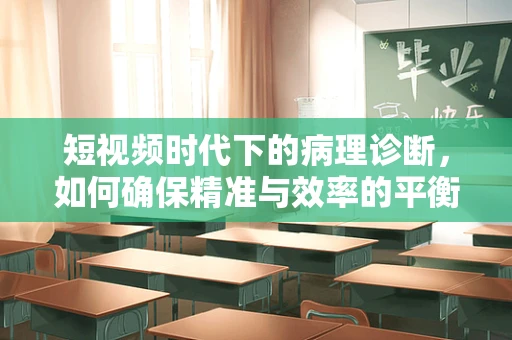 短视频时代下的病理诊断，如何确保精准与效率的平衡？