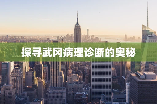 探寻武冈病理诊断的奥秘