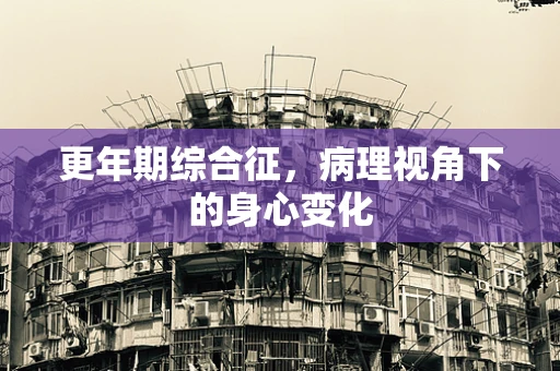 更年期综合征，病理视角下的身心变化