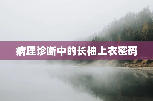 病理诊断中的长袖上衣密码