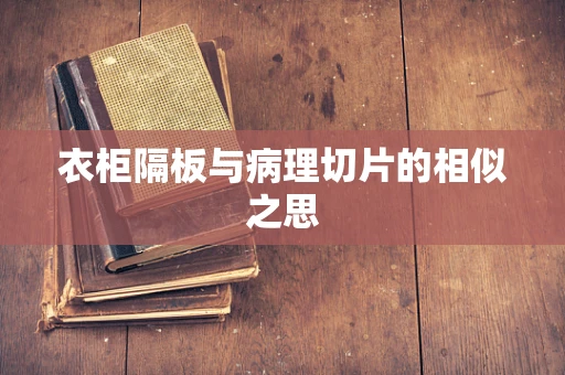 衣柜隔板与病理切片的相似之思