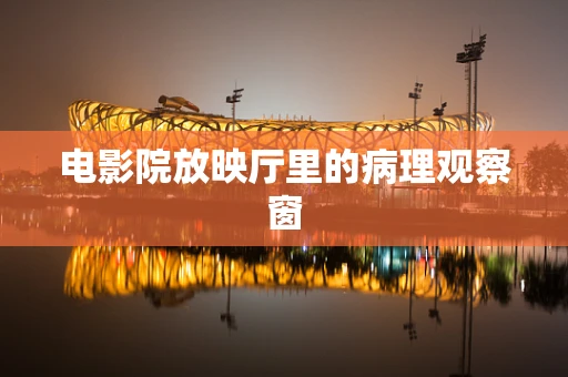 电影院放映厅里的病理观察窗