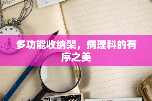 多功能收纳架，病理科的有序之美