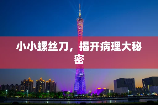 小小螺丝刀，揭开病理大秘密