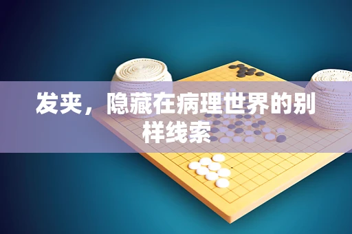 发夹，隐藏在病理世界的别样线索
