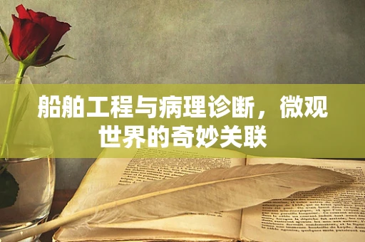 船舶工程与病理诊断，微观世界的奇妙关联